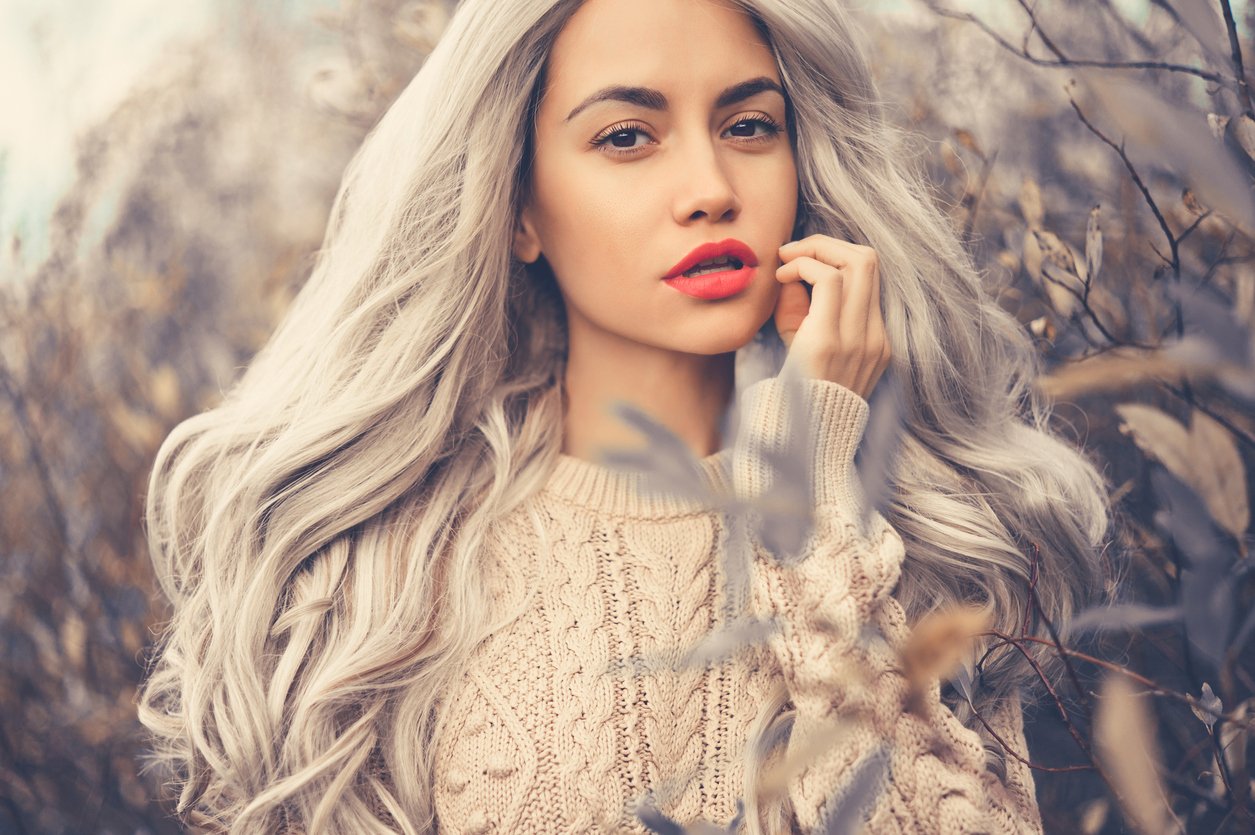 gray blending τάση μαλλιά