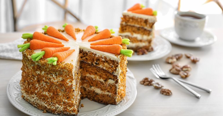 εύκολη συνταγή για carrot cake