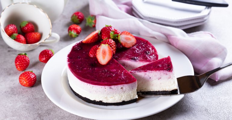 cheesecake συνταγή με φράουλα 