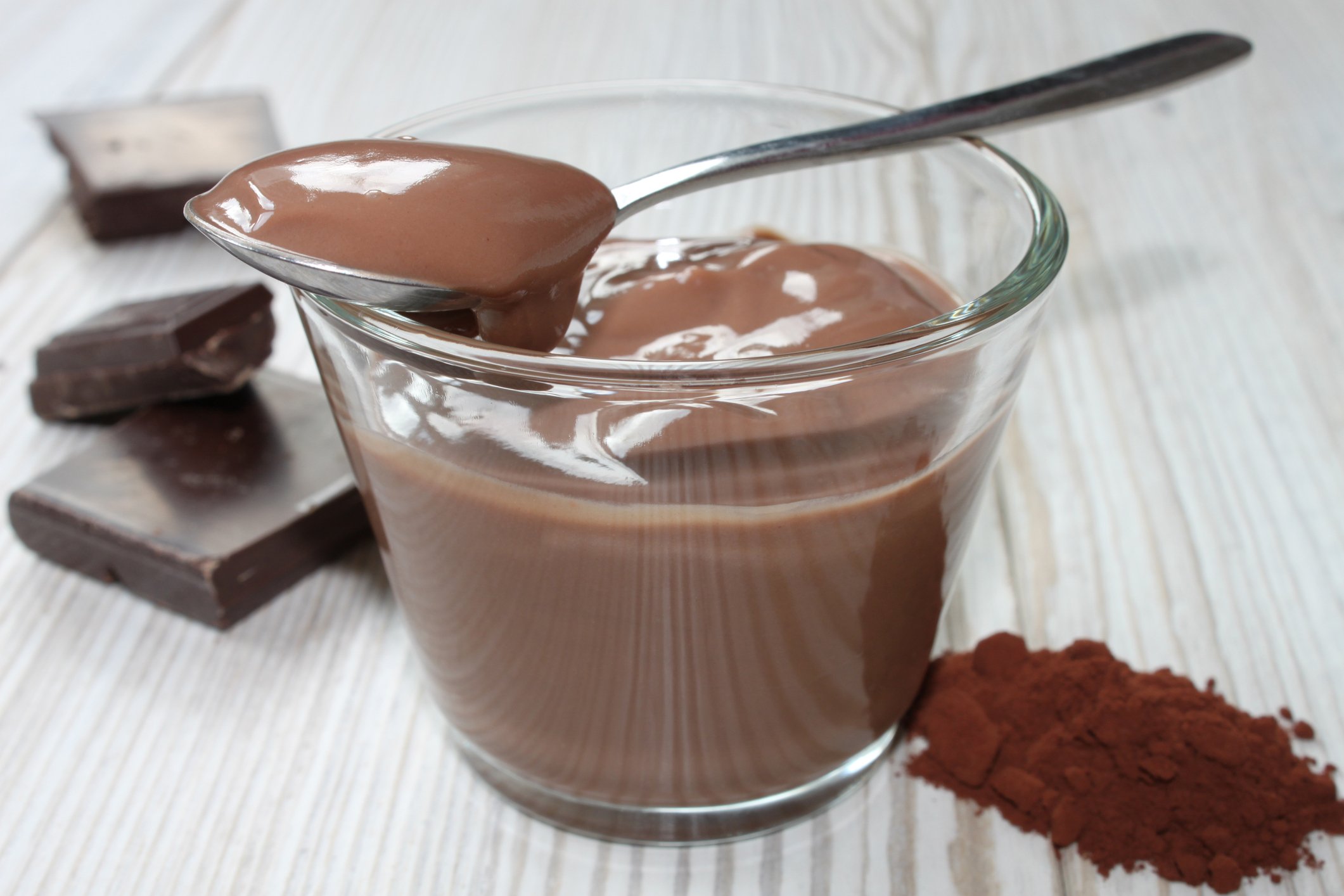 εύκολα και υγιεινά γλυκά με γιαούρτι πουτίγκα σοκολάτας 