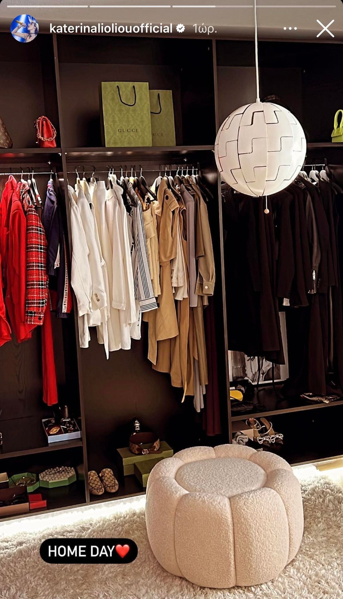 Κατερίνα Λιόλιου: Η walking closet του σπιτιού της με την τέλεια διακόσμηση και το ιδιαίτερο στυλ